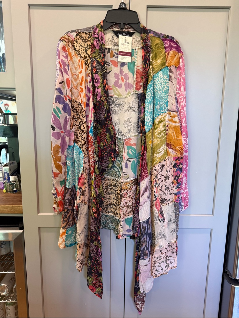 Young Threads Multicolor Patchwork Kimono Jacket by Chalet